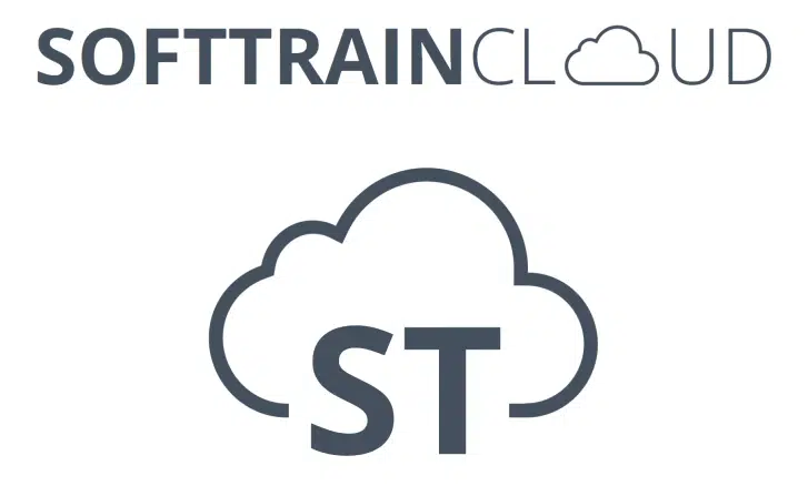 Logo SofttrainCloud, nuage et lettres ST.