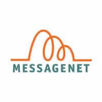 Logo de Messagenet avec dessin orange