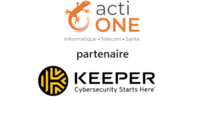 Logo Acti One et Keeper, partenaires.